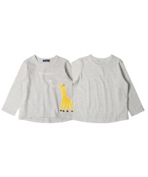 moujonjon(ムージョンジョン)/【子供服】 moujonjon (ムージョンジョン) 日本製動物・恐竜プリントＴシャツ 80cm～120cm M14822/グレー