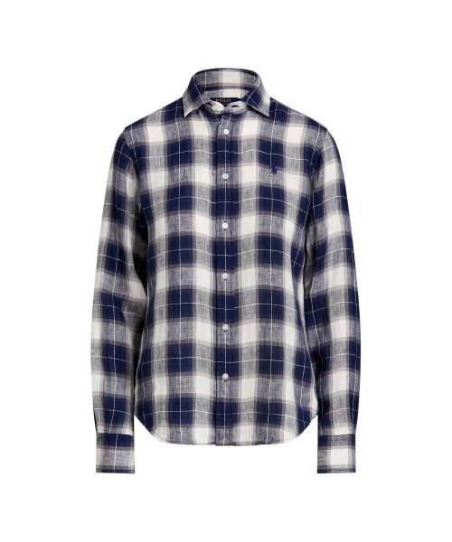 クラシック フィット プラッド リネン シャツ レディースファッション 阪急百貨店公式通販 Hankyu Fashion