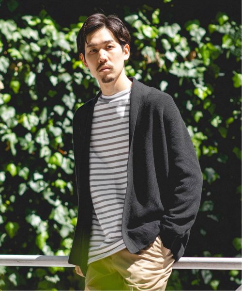 セール コットン アクリル アゼ ショールカラー カーディガン エディフィス Edifice Magaseek