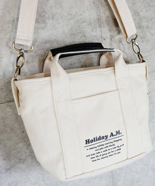 セール バッグ ショルダーバッグ トートバッグ レディース メンズ 2way キャンバス 帆布 Holidaya M ホリデーエーエム Holiday A M Magaseek