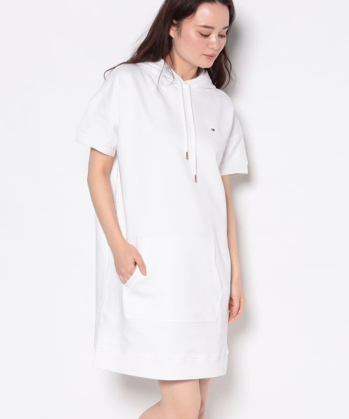 セール ワンポイントロゴフーデッドワンピース トミーヒルフィガー Tommy Hilfiger Magaseek