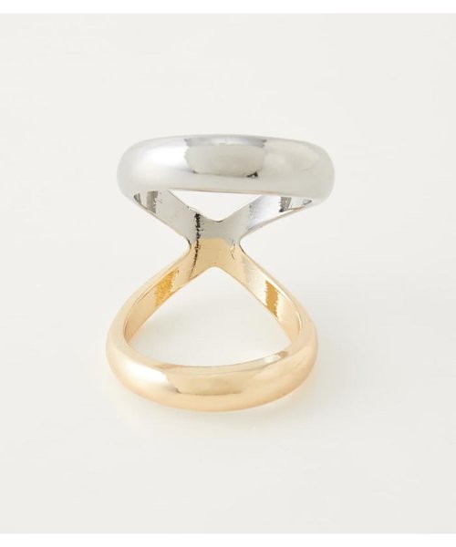 rienda(リエンダ)/gold & silver twist ring/MULTI_1