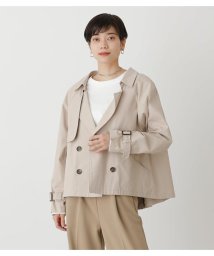 AZUL by moussy(アズールバイマウジー)/FLARE SHORT TRENCH COAT/L/BEG1