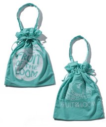 FRUIT OF THE LOOM(フルーツオブザルーム)/APPLE DRAWSTRING TOTE/ｸﾞﾘｰﾝ