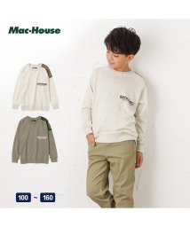MAC HOUSE(kid's)/袖切替ポケットラグラントレーナー 20151003/503842407