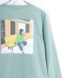 LAZAR(ラザル)/【Lazar】バックプリント イラスト グラフィック ビッグシルエット ロングスリーブTシャツ メンズ レディース 長袖 Tシャツ/柄D