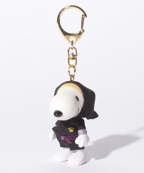 PEANUTS(ピーナッツ)/SNOOPY/PEANUTS/ピーナッツ/スヌーピーコスチュームキーホルダー　忍者BK/ブラック