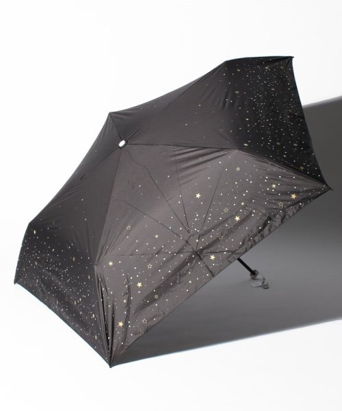 estaa(エスタ)/estaa（エスタ）晴雨兼用軽量折りたたみ傘 一級遮光　ほし/ブラック