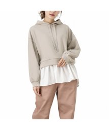 MAC HOUSE(women)(マックハウス（レディース）)/Howdy Marie ハウディーマリー ドッキングパーカー GL－1241424/グレージュ