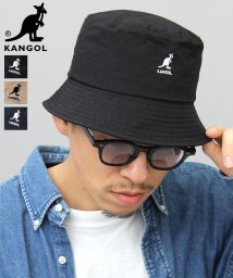 AMS SELECT(エーエムエスセレクト)/【KANGOL/カンゴール】ワッシャー加工ナイロンバケットハット/ブラック