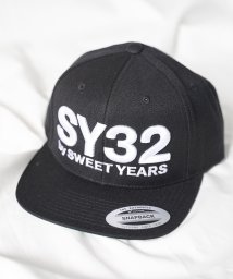 ar/mg(エーアールエムジー)/【73】【10282】【it】【SY32 by SWEET YEARS】3D LOGO SNAPBACK CAP/ブラック系1