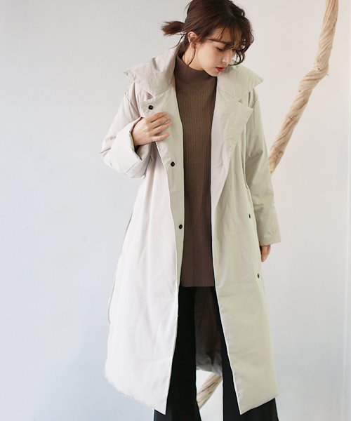 セール ベルト付きダウンチェスターコート リアルキューブ Real Cube Magaseek