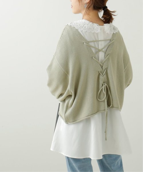 セール バックレースアップニットプルオーバー フレームスレイカズン Framesraycassin Magaseek