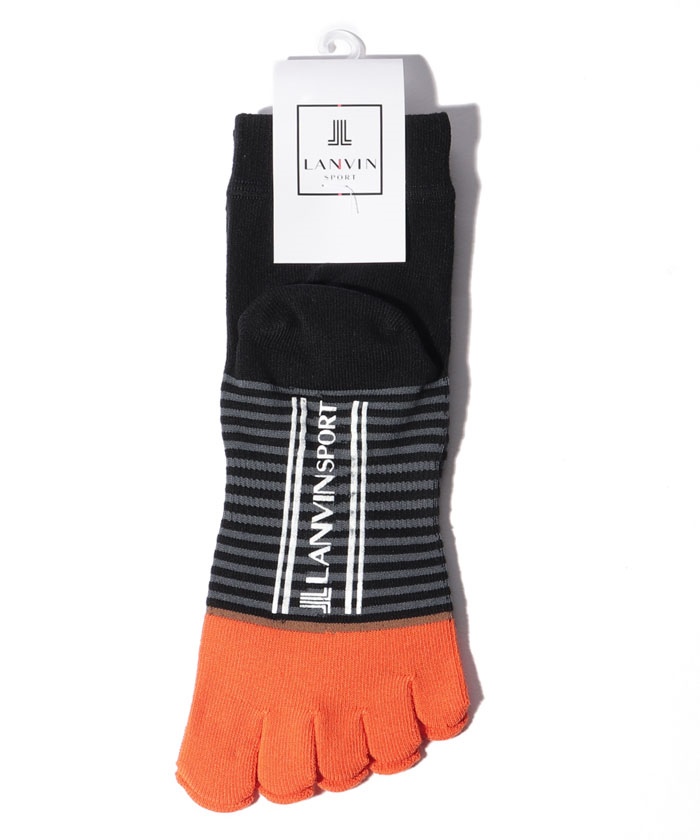 ボーダー柄5本指ソックス ランバンスポール Lanvin Sport Magaseek