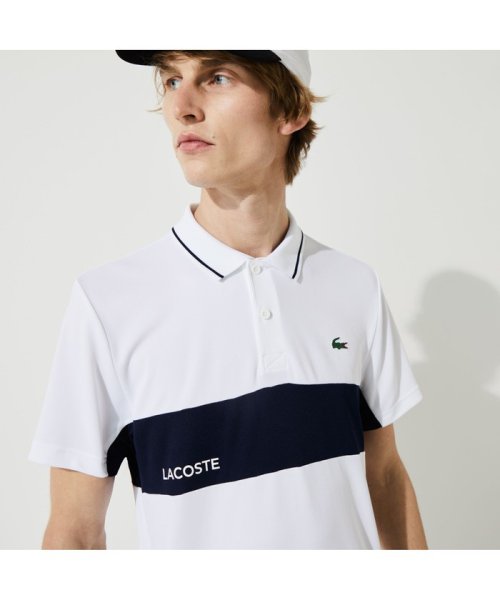 セール ラコステスポーツ メンズ Lacostesports Mens テクニカルカプセル配色切り替えポロシャツ Magaseek