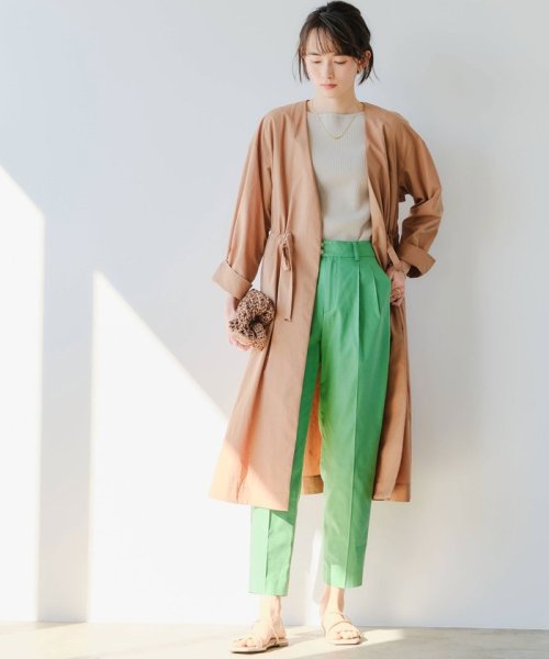セール 40 Off Ffc ギャザー ドロスト ガウン コート グリーンレーベルリラクシング Green Label Relaxing Magaseek