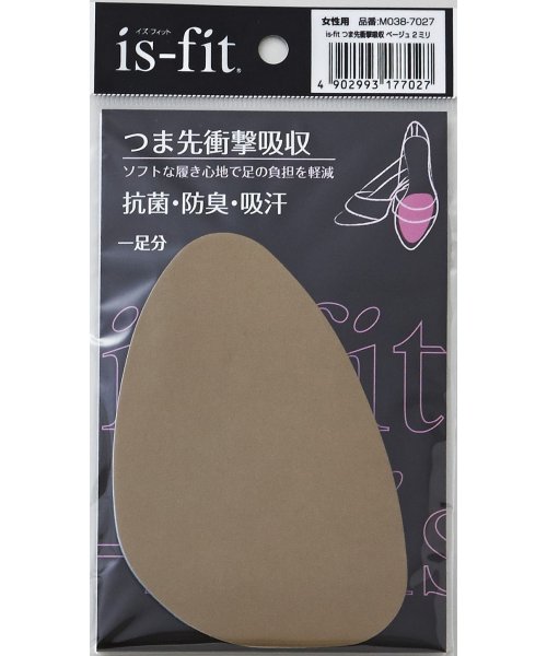 isfit(is fit)/is－fitつま先衝撃吸収ベージュ2mm女性用M038－7027 177027/ベージュ