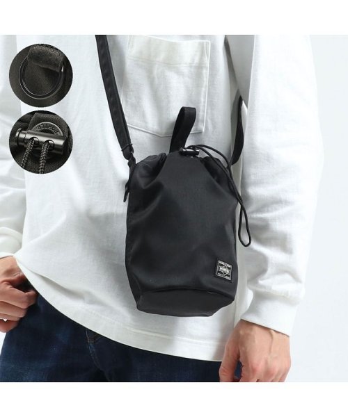 吉田カバン ポーター ショルダーバッグ 縦型 Porter Denim デニム 巾着ショルダー Drawstring Bag L 日本製 2 ポーター Porter Magaseek