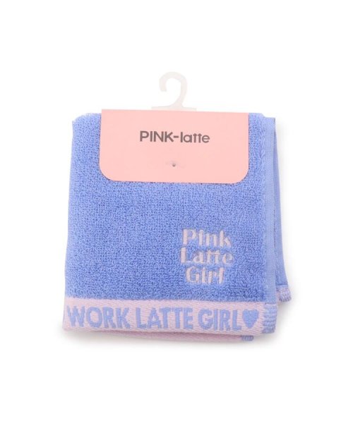 PINK-latte(ピンク　ラテ)/ロゴ刺しゅうミニタオル/ライトパープル（081）