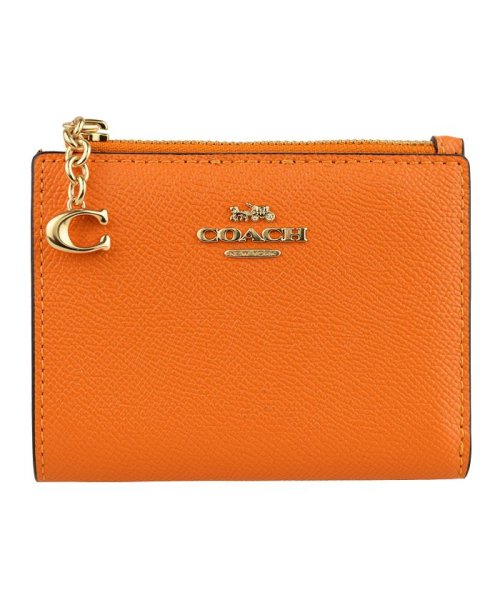 COACH(コーチ)/【Coach(コーチ)】Coach コーチ 財布 二つ折り 折り財布/オレンジ