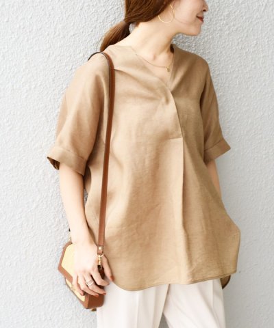 SHIPS WOMEN／〈手洗い可能〉テレデランスキッパーブラウス◇／503857358