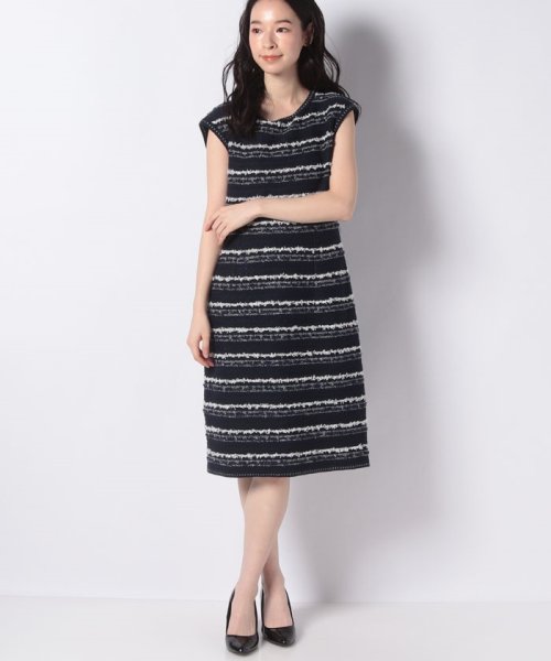 セール セットアップ対応商品 コットンポリエステルツイードワンピース アナイ Anayi Magaseek