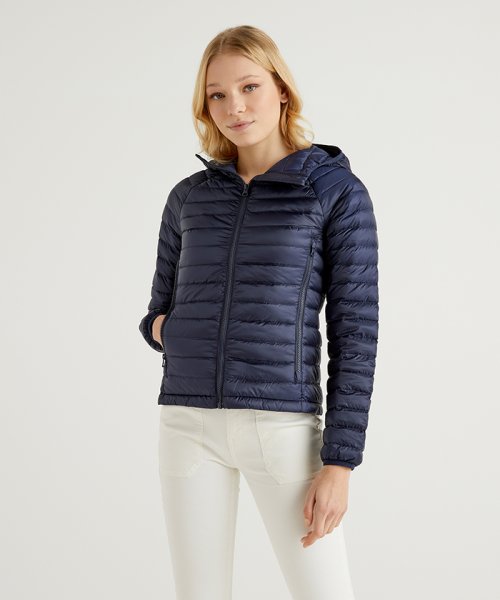 セール コンパクトハイネックダウンジャケット ベネトン レディース Benetton Women Magaseek