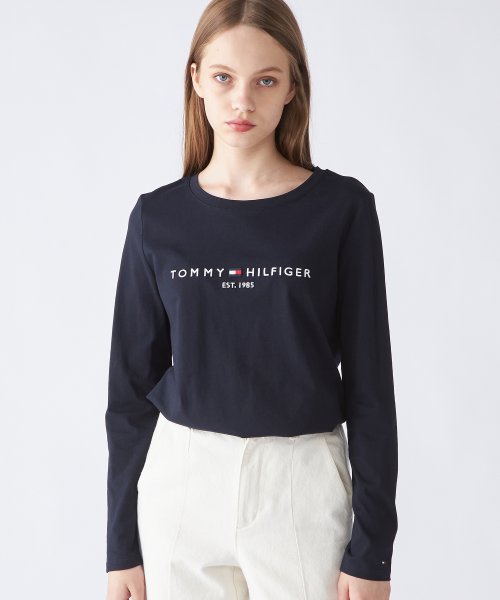 TOMMY HILFIGER(トミーヒルフィガー)/IM TH ESS HILFIGER REGULAR TEE/ネイビー