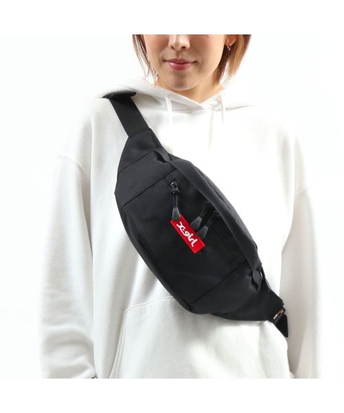 X-girl(エックスガール)/エックスガール ウエストバッグ X－girl MILLS LOGO ADVENTURE HIP BAG 105205053003 105215053003/ブラック系2