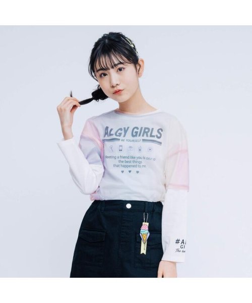 セール シースルーtシャツ ロンtセット アルジー Algy Magaseek