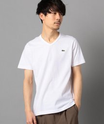 GLOSTER(GLOSTER)/【LACOSTE/ラコステ】Vネック スリムTシャツ (TH632EM)/ホワイト