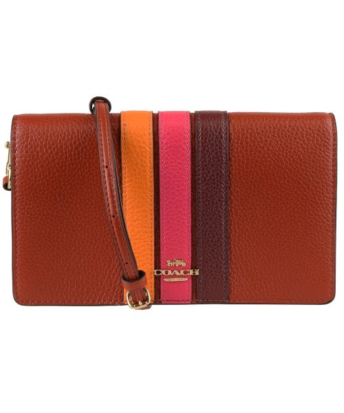 COACH(コーチ)/【Coach(コーチ)】Coach コーチ ショルダー ウォレット 長財布 2632imr6b/ブラウン系その他