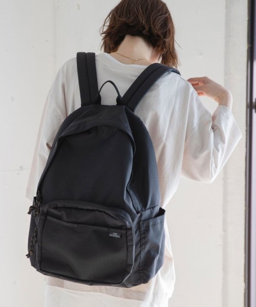 coen(coen)/LIGHT WEIGHT BAG・軽量ナイロンリュックサック/BLACK