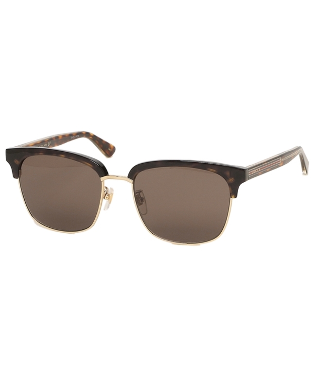 グッチ サングラス アイウェア メンズ 56サイズ ブラウン GUCCI GG0382S 003 ブロー