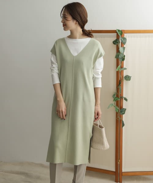 セール Vネックニットワンピース アーバンリサーチドアーズ Urban Research Doors Magaseek