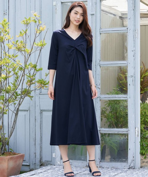 セール 50 Off コットンポンチツイストワンピース アナイ Anayi Magaseek