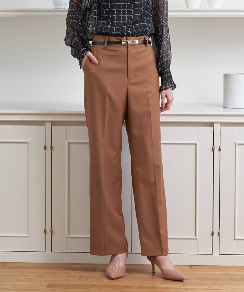 セール ギャバストレッチストレートパンツ アナイ Anayi Magaseek