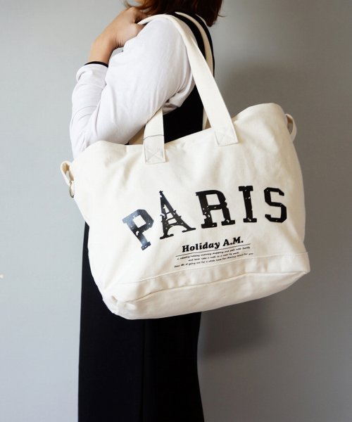 セール バッグ ショルダーバッグ トートバッグ 2way レディース メンズ フタ付き 布 キャンバス 帆布 Holidaya M ホリデーエーエム Holiday A M Magaseek