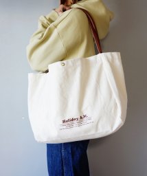 Holiday A.M.(ホリデーエーエム)/バッグ トートバッグ トート レディース メンズ エコバッグ キャンバス 帆布 HolidayA.M./ブラウン