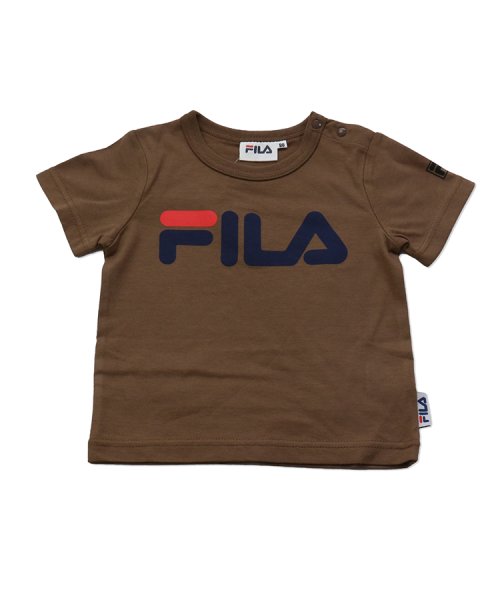FILA(フィラ)/FILA／フィラロゴ半袖Tシャツ/ブラウン
