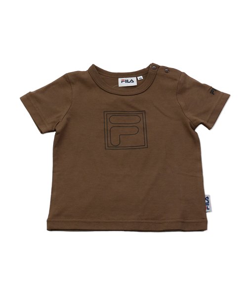 FILA(フィラ)/FILA／フィラロゴ半袖Tシャツ/ブラウン系2