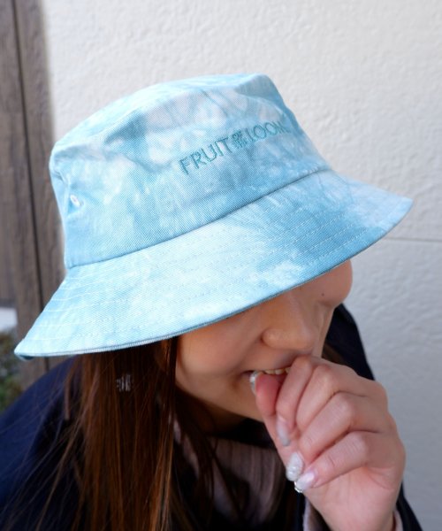 FRUIT OF THE LOOM(フルーツオブザルーム)/TIE DYE  BUCKET HAT/ﾌﾞﾙｰ