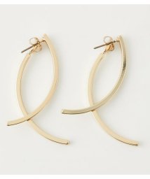 AZUL by moussy(アズールバイマウジー)/CURVE METAL EARRINGS/L/GLD1
