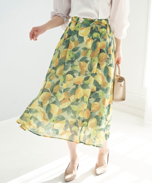 セール レモン柄プリントスカート ロペピクニック Rope Picnic Magaseek