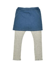 SLAP SLIP(スラップスリップ)/デニムニット スカート付 9分 レギンス (80～130cm)/ブルー