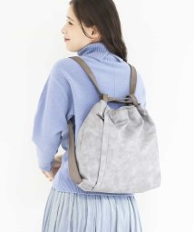 MK MICHEL KLEIN BAG(エムケーミッシェルクランバッグ)/【2WAY】フェイクレザーバッグ/グレー