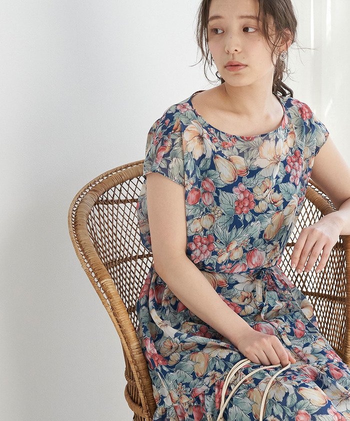 セール ヴィンテージライクフルーツティアードワンピース ロペピクニック Rope Picnic Magaseek