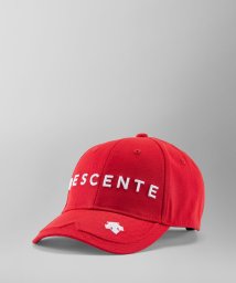 DESCENTE GOLF(デサントゴルフ)/コットンツイルロゴキャップ/レッド系