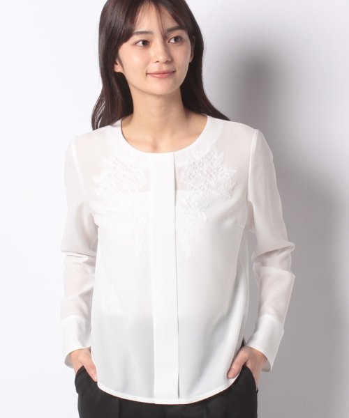 レースノーカラーブラウス レディースファッション 阪急百貨店公式通販 Hankyu Fashion
