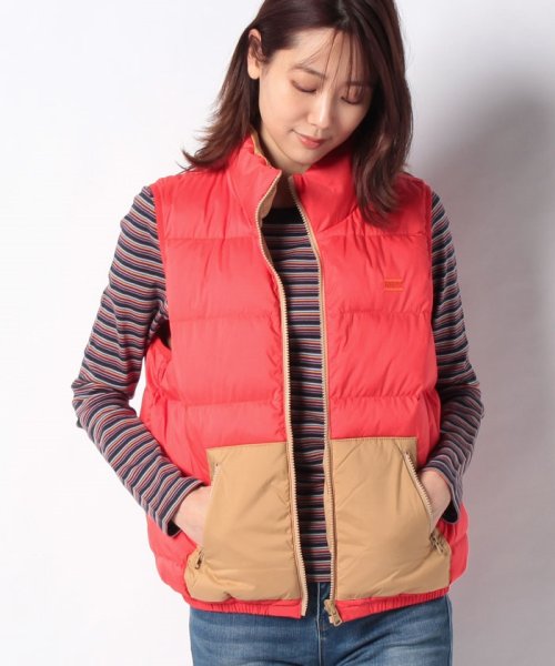 LEVI’S OUTLET(リーバイスアウトレット)/LYDIA REVERSIBLE VEST POPPY RED/レッド
